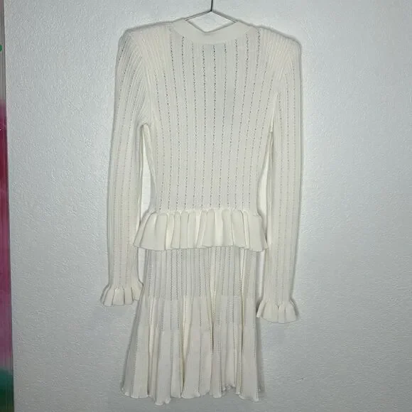 english factory women's poplin combo knit dress English Factory main image 0